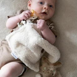 Doudou attache sucette Heaven Clay-Warm Linen