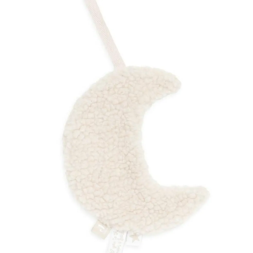 Doudou attache sucette Lune Nougat