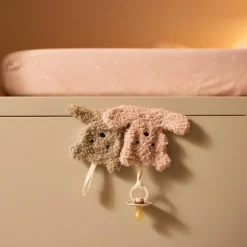 Doudou attache sucette Teddy Bear Wild Rose