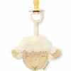 Doudou attache-tétine en gaze de coton Mouton