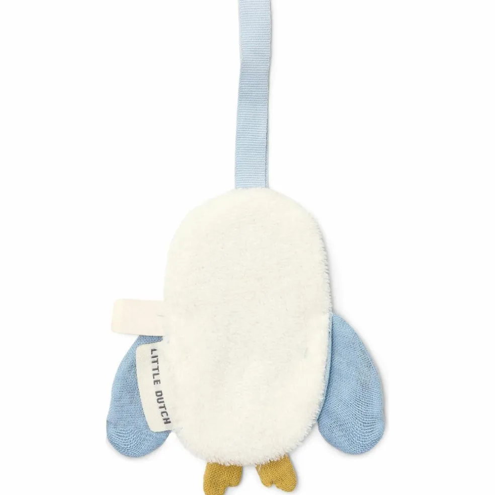 Doudou attache-tétine en gaze de coton Chouette Forest Friends