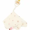 Doudou attache-tétine en gaze de coton Fairy Blossom