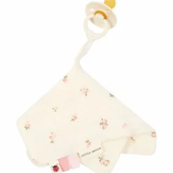 Doudou attache-tétine en gaze de coton Fairy Blossom