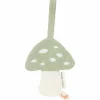 Doudou attache-tétine en gaze de coton Champignon