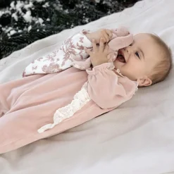 Doudou Augustin le lapin rose