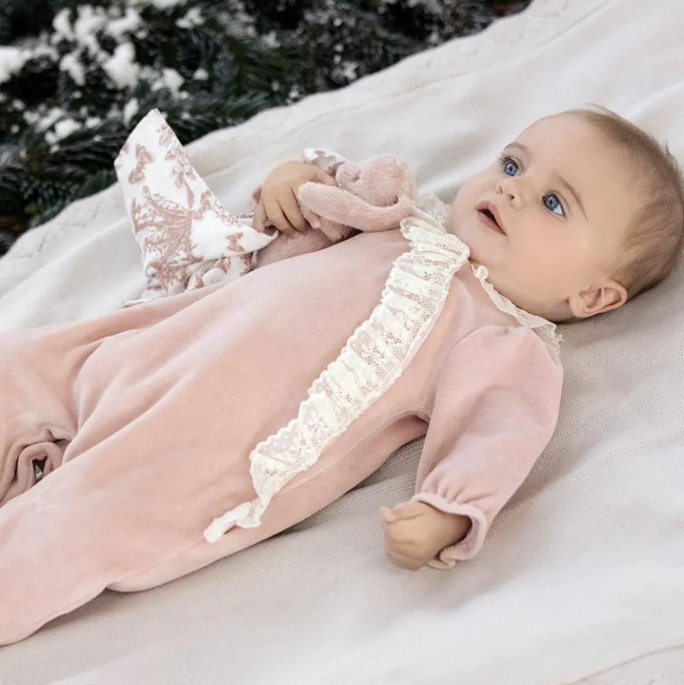 Doudou Augustin le lapin rose