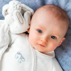 Doudou Augustin le lapin écru (24 cm)