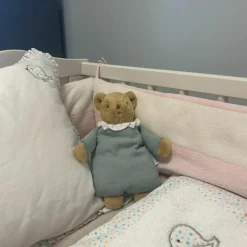 Doudou avec hochet Ours Celadon