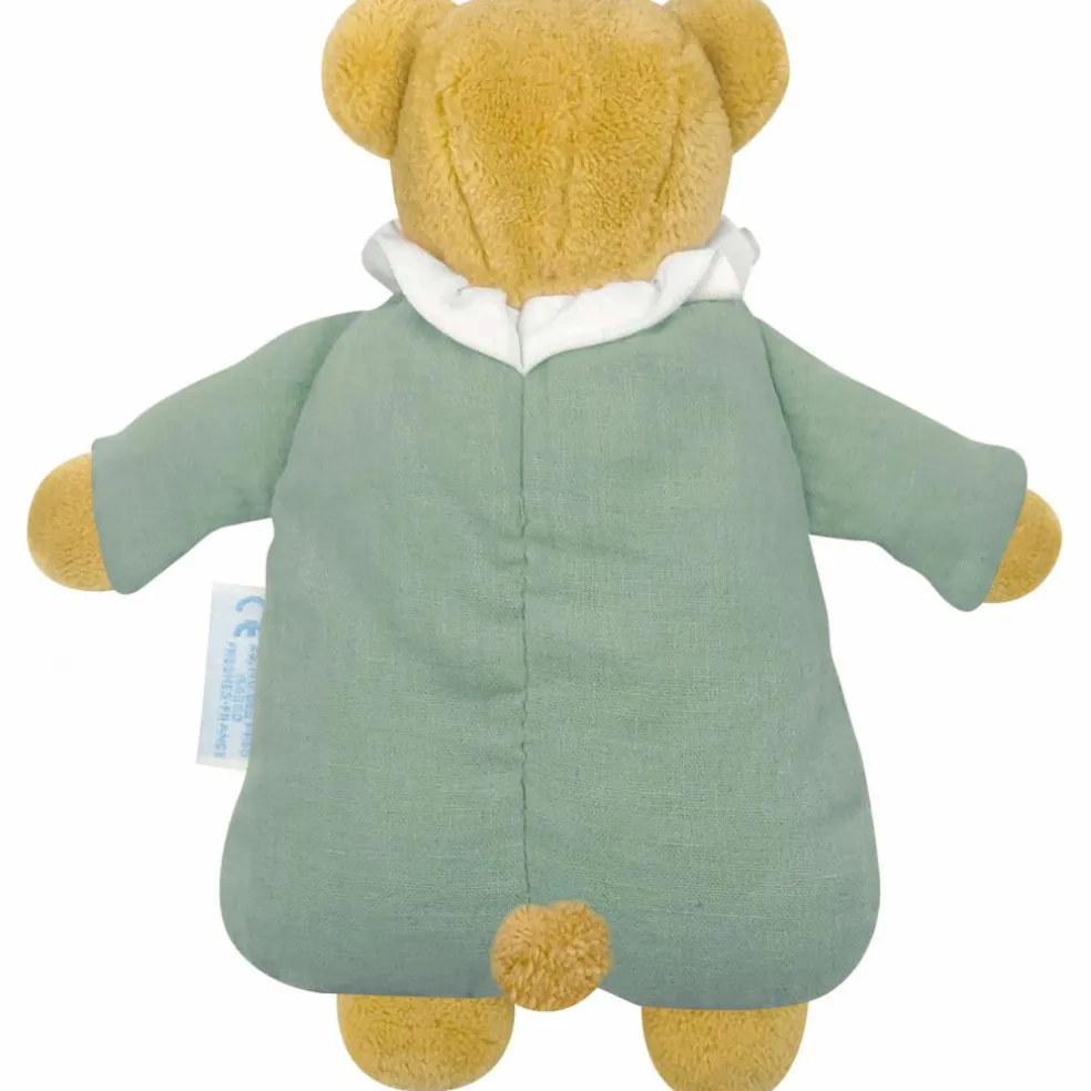 Doudou avec hochet Ours Celadon