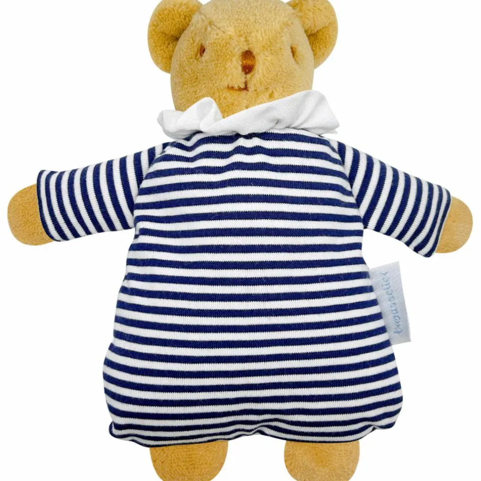 Doudou avec hochet Ours Marinière