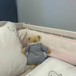 Doudou avec hochet Ours Marinière