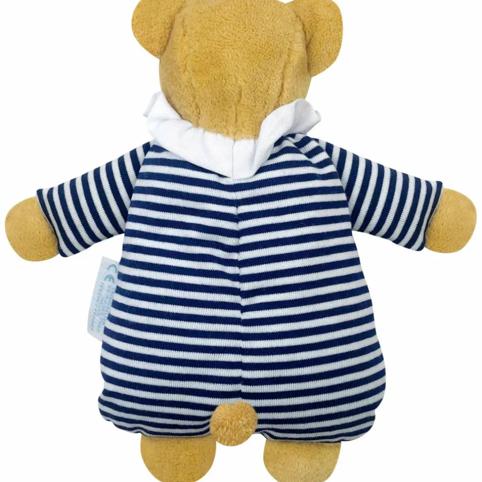 Doudou avec hochet Ours Marinière