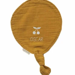 Doudou ballon Jaune moutarde (personnalisable)