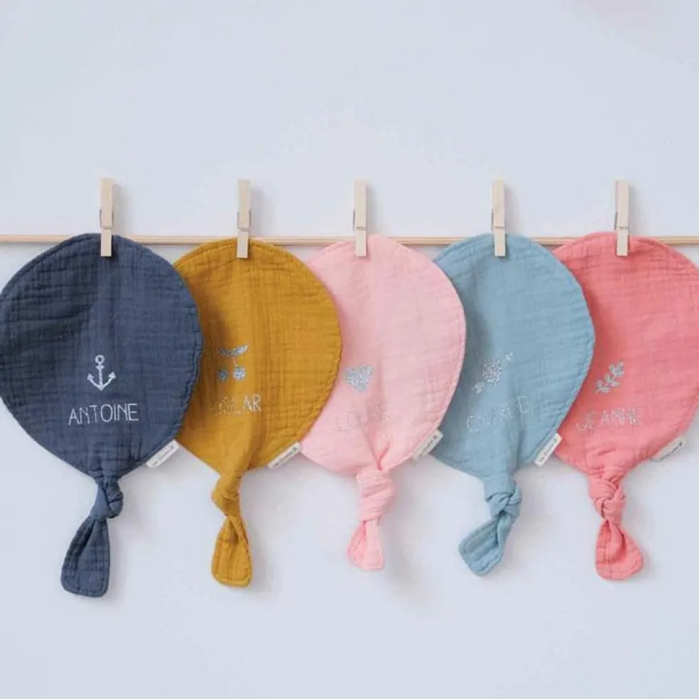 Doudou ballon Rose (personnalisable)