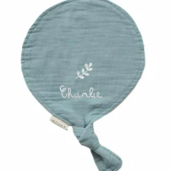 Doudou ballon Vert amande (personnalisable)