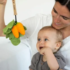 Doudou de dentition 2 en 1 Cathy la carotte