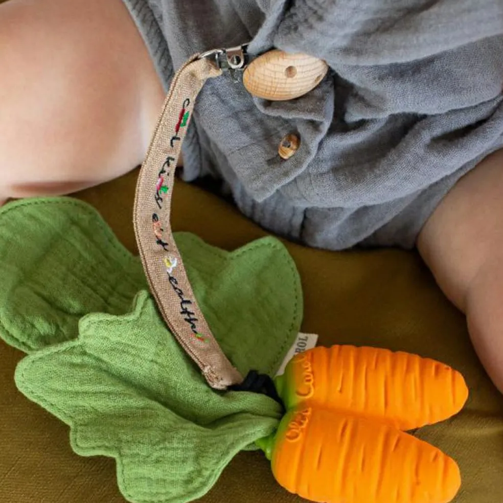 Doudou de dentition 2 en 1 Cathy la carotte