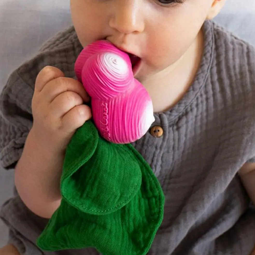 Doudou de dentition 2 en 1 Ramona le radis