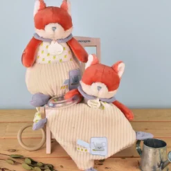Doudou hochet Romarin Le Renard Dans Mon Jardin (21 cm)