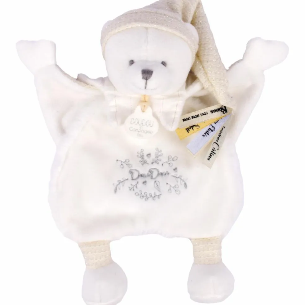 Doudou Ours Cape Blanc (25 cm)