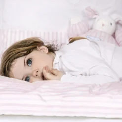 Doudou peluche Augustin le lapin rose