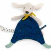Doudou Pilou bleu Puce et Pilou (personnalisable)