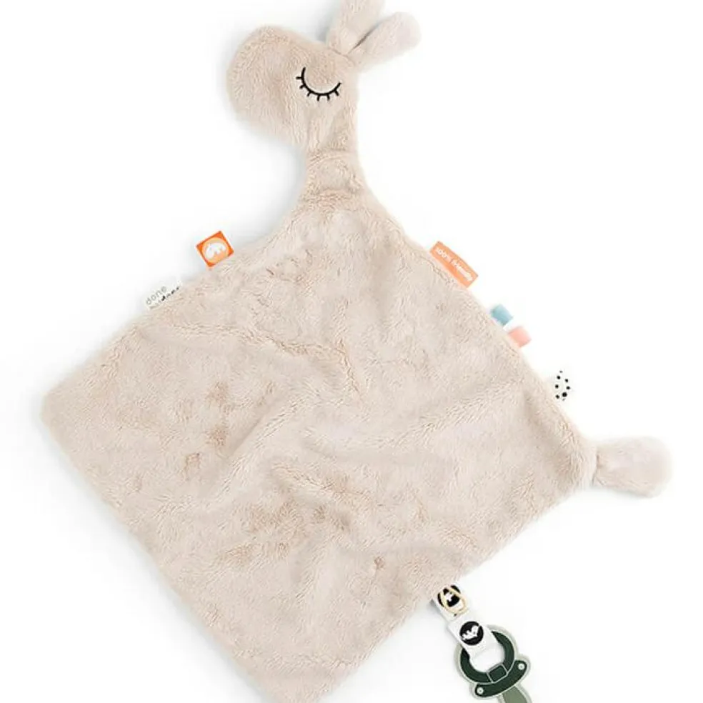 Doudou plat attache sucette Lalee Sable (30 cm)