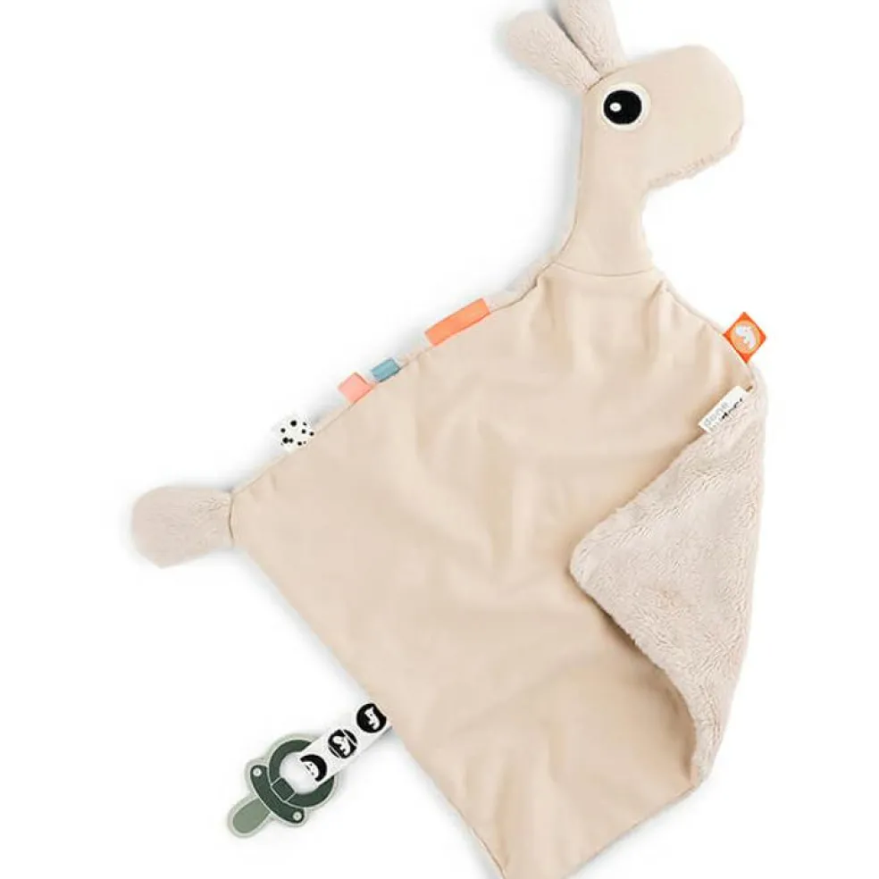 Doudou plat attache sucette Lalee Sable (30 cm)