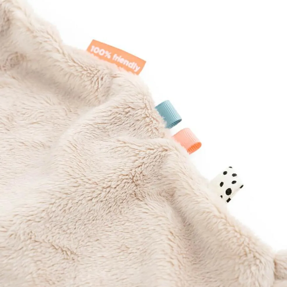 Doudou plat attache sucette Lalee Sable (30 cm)