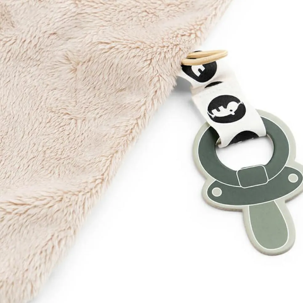 Doudou plat attache sucette Lalee Sable (30 cm)