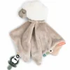 Doudou plat attache-sucette Sheepy Sable