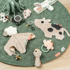 Doudou plat attache-sucette Sheepy Sable