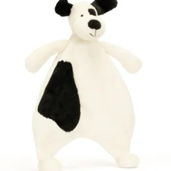 Doudou plat Bashful Chien noir et crème (20 cm)