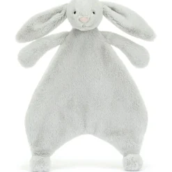 Doudou plat Bashful Lapin Silver (20 cm)