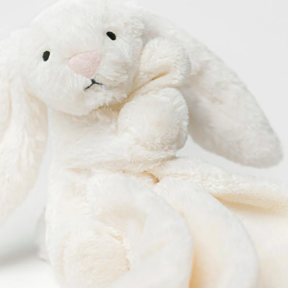 Doudou plat Bashful Lapin Cream (34 cm)