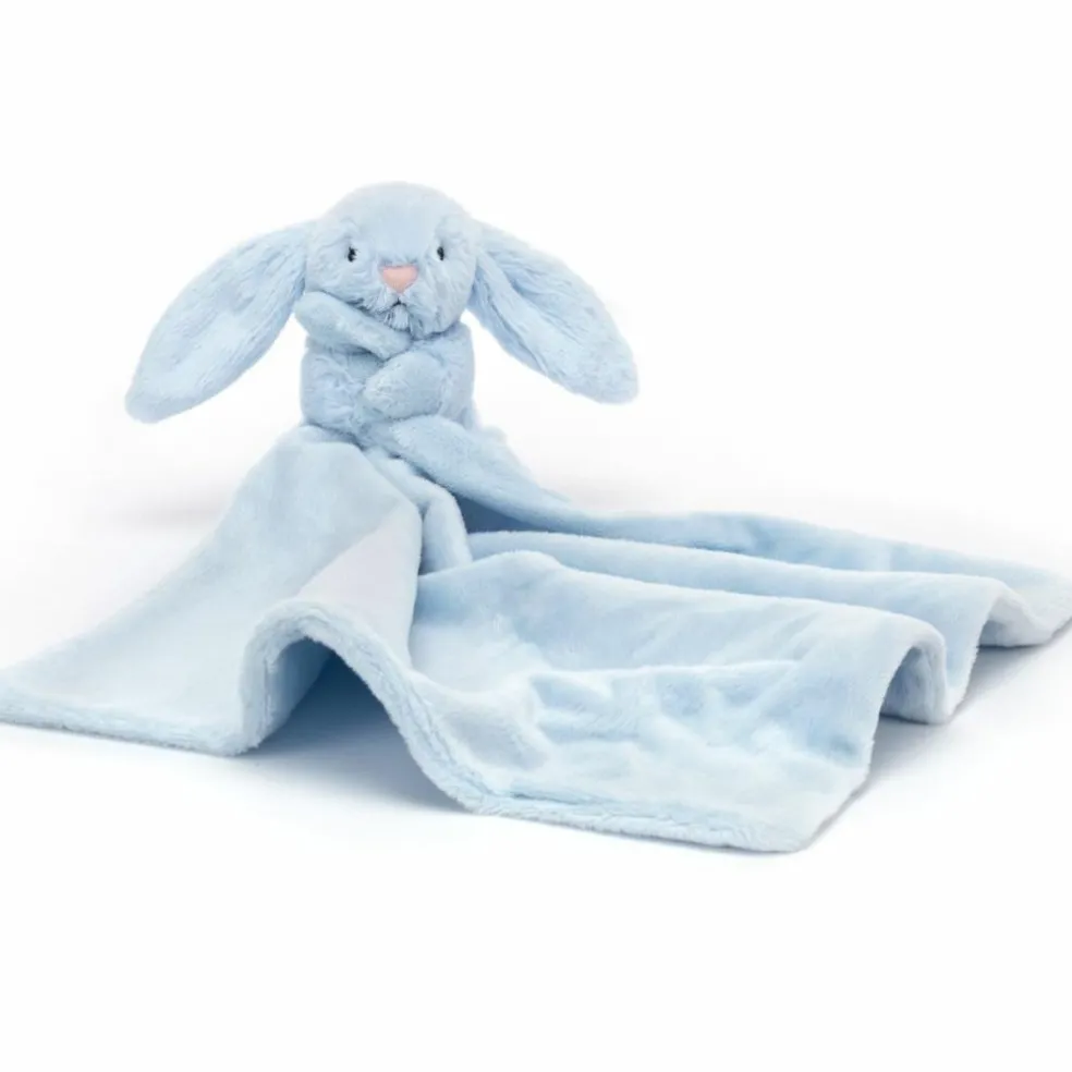 Doudou plat Bashful Lapin Bleu