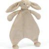 Doudou plat Bashful Lapin Beige (27 cm)