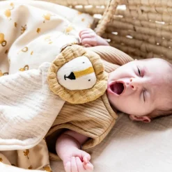 Doudou plat Bliss Beige Mr. Lion