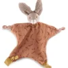 Doudou plat lapin argile Trois petits lapins