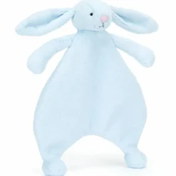 Doudou plat Lapin Bleu