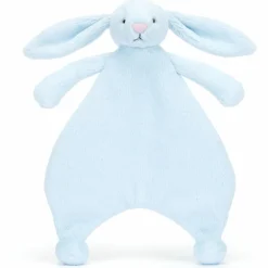 Doudou plat Lapin Bleu