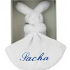 Doudou plat lapin bleu (personnalisable)