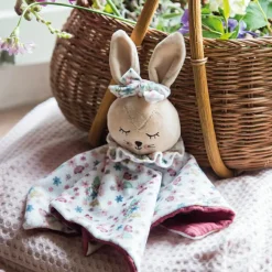 Doudou plat Lapin Garden