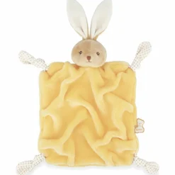 Doudou plat Lapin jaune