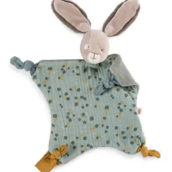 Doudou plat lapin sauge Trois petits lapins