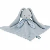 Doudou plat Lapinoo Bleu