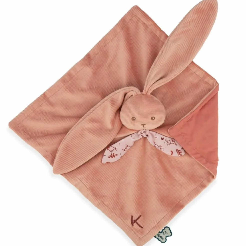Doudou plat Lapinoo terracotta