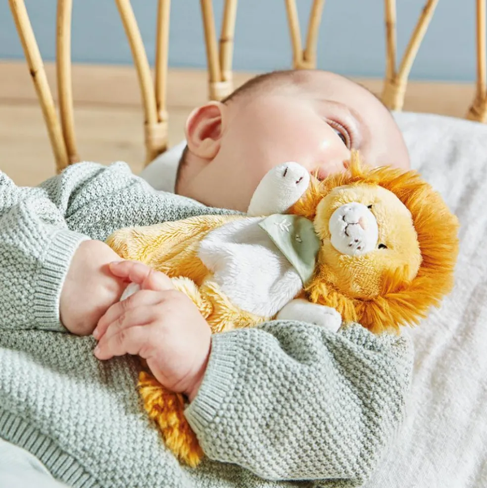Doudou plat Lion nougat