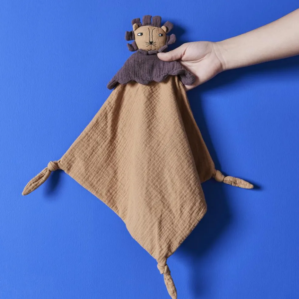 Doudou plat Lobo le lion