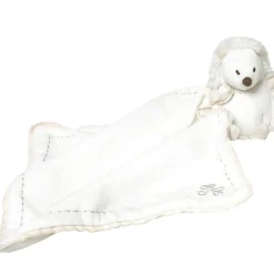 Doudou plat Léon le hérisson écru (25 x 25 cm)